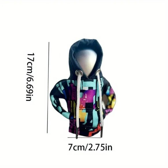 Gothic Punk Pattern Hooded Sweatshirt Gear Shift Cover (SKU #3060) - Picture 4 of 6